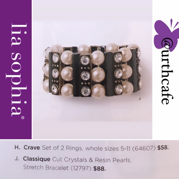 Pearls Swarovski Crystal Genuine Hematite Bracelet - Picture 14 of 16